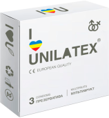 Unilatex Multifruit / Түрлі-түсті хош иістендірілген, 3 дана